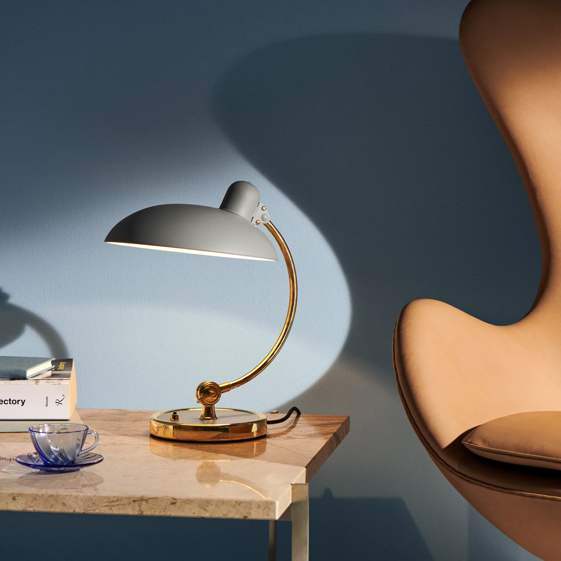 Kaiser Idell 6631-T Luxus tafellamp, Easy grey Fritz Hansen