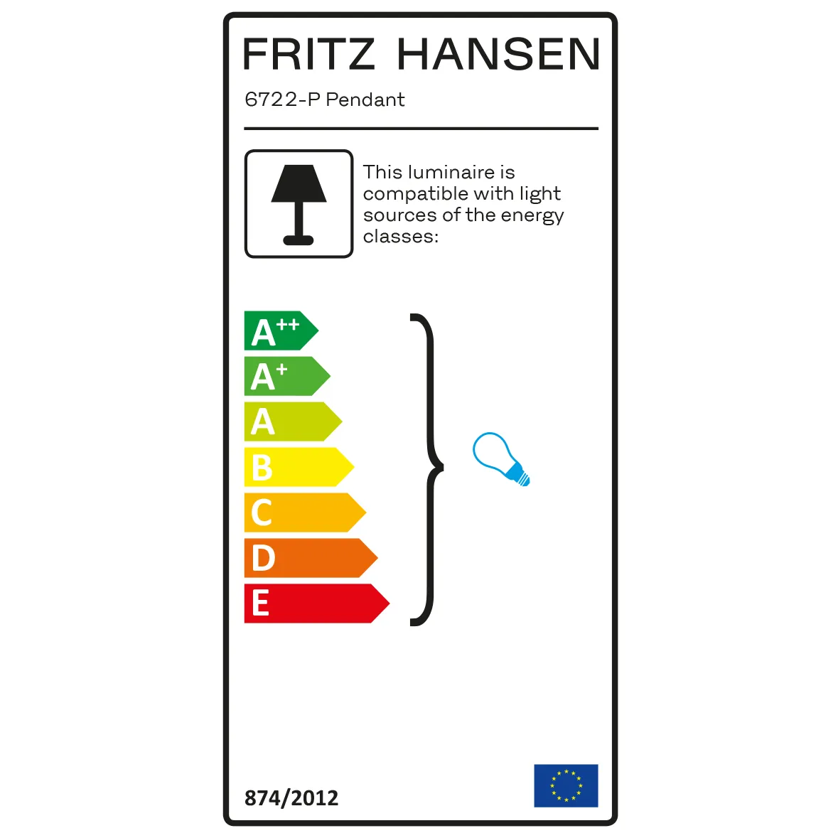 Kaiser Idell 6722-P hanglamp, Russet red Fritz Hansen