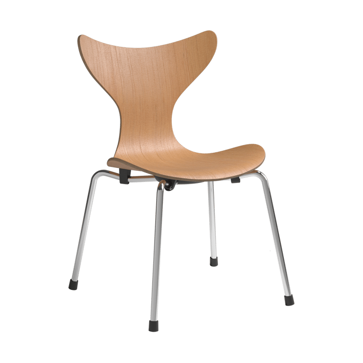 Liljan kinderstoel, Oregon pine-chroom Fritz Hansen