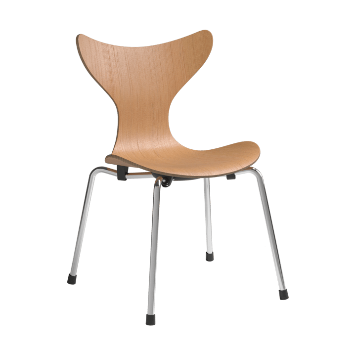 Liljan kinderstoel - Oregon pine-chroom - Fritz Hansen