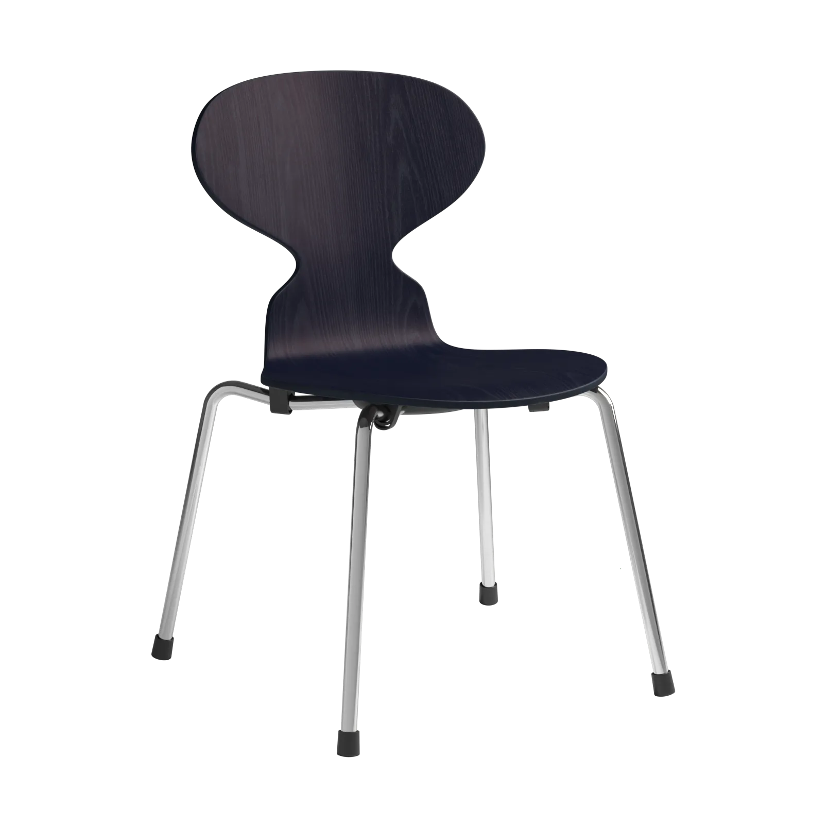 Myran kinderstoel, Midnight blue geschilderde as-chroom Fritz Hansen