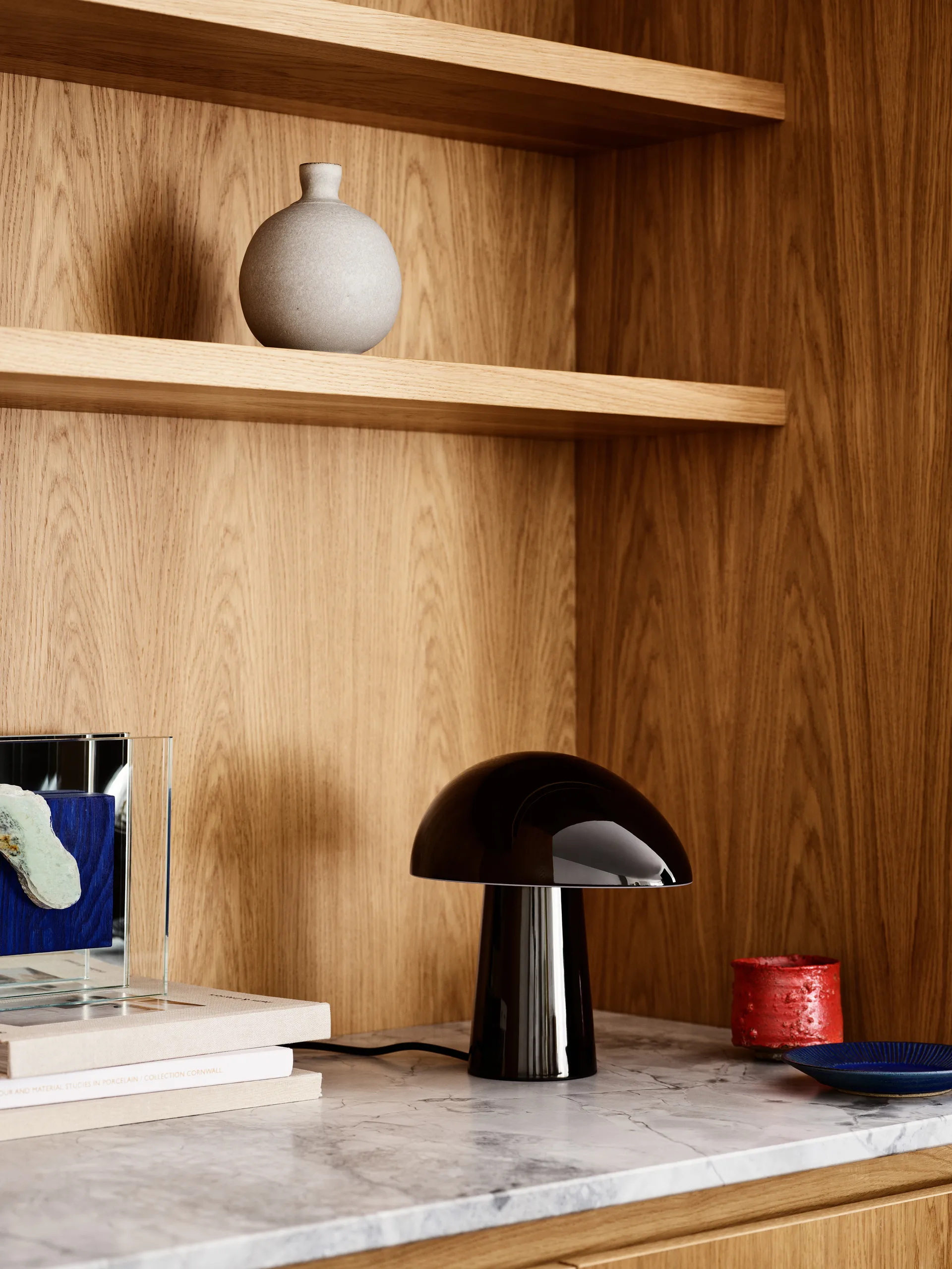 Night Owl tafellamp steel, Black Fritz Hansen