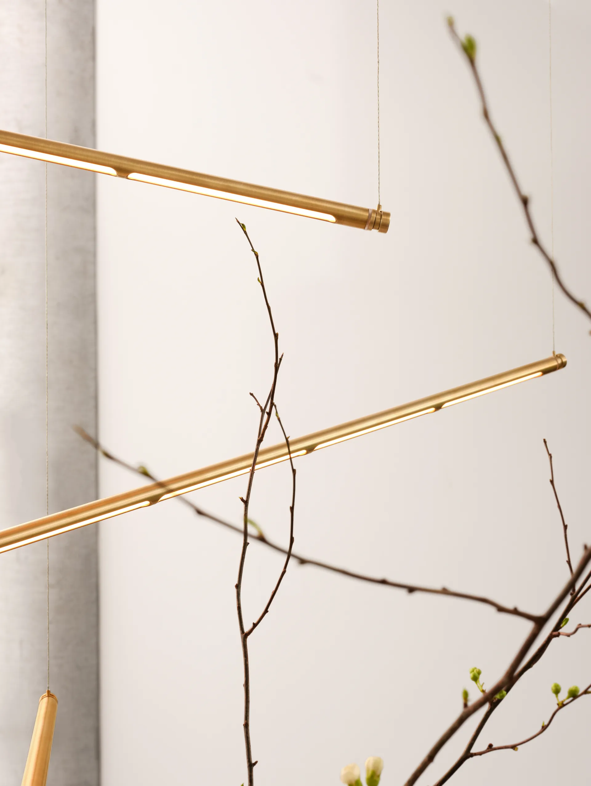 OneLine hanglamp, Messing Fritz Hansen