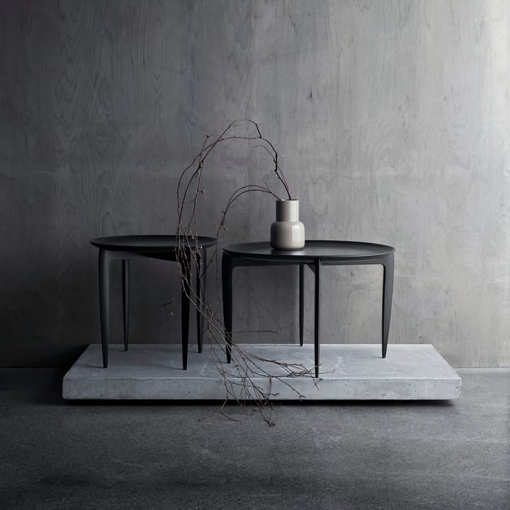 Opvouwbare klaptafel, Ø 45 cm, Zwart Fritz Hansen