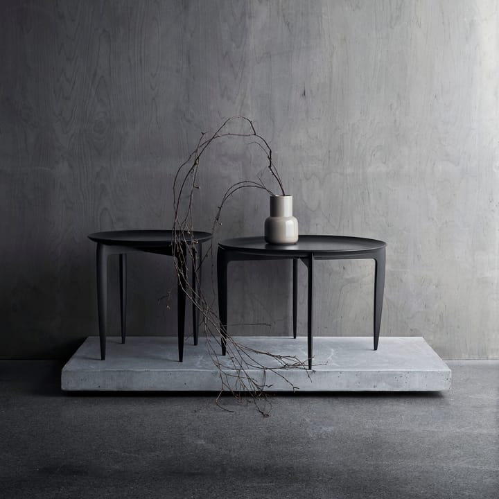 Opvouwbare klaptafel, Ø 45 cm - Zwart - Fritz Hansen