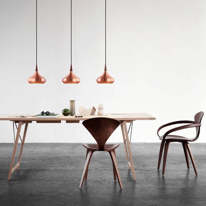 Orient P1 hanglamp, Transparant gelakt koper Fritz Hansen