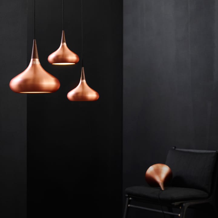 Orient P1 hanglamp, Transparant gelakt koper Fritz Hansen