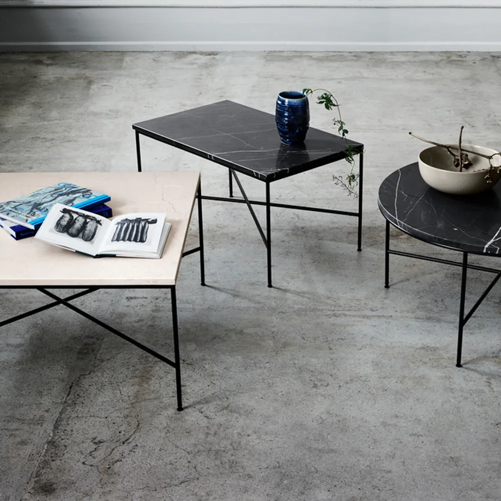 Planner MC320 salontafel, Marmer charcoal – zwart Fritz Hansen