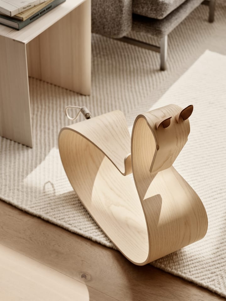 Rocking Horse hobbelpaard, Blank gelakte as Fritz Hansen
