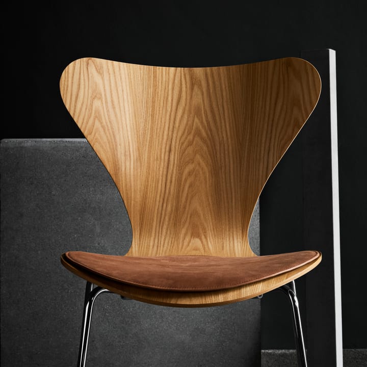 Series 7 leren stoelkussen, Bruin Fritz Hansen