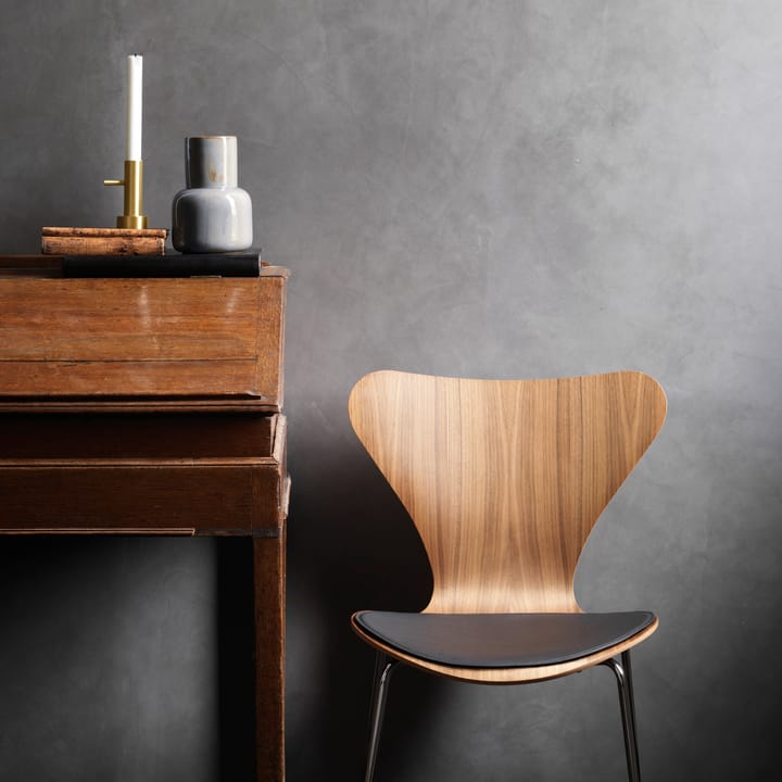 Series 7 leren stoelkussen, Zwart Fritz Hansen