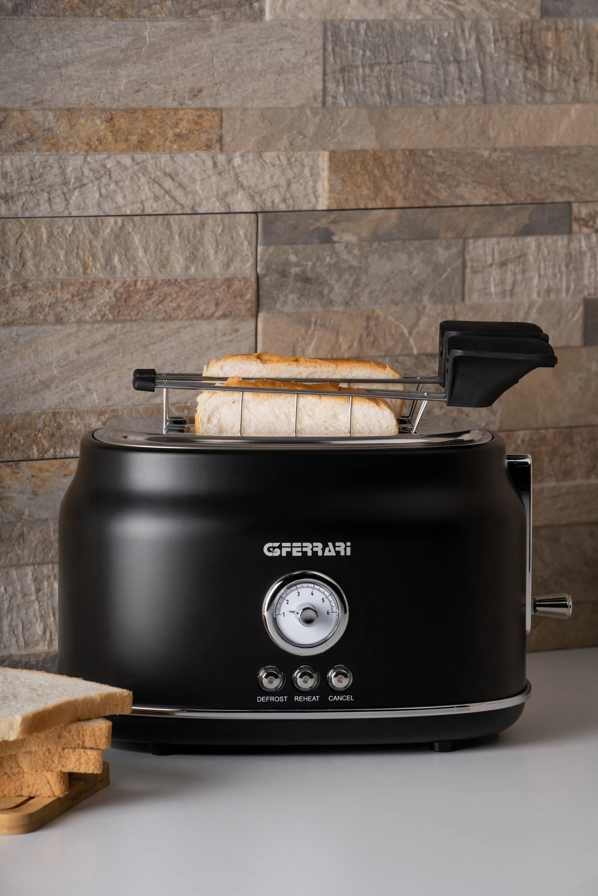 Artista broodrooster 2 sneden, Zwart G3 Ferrari