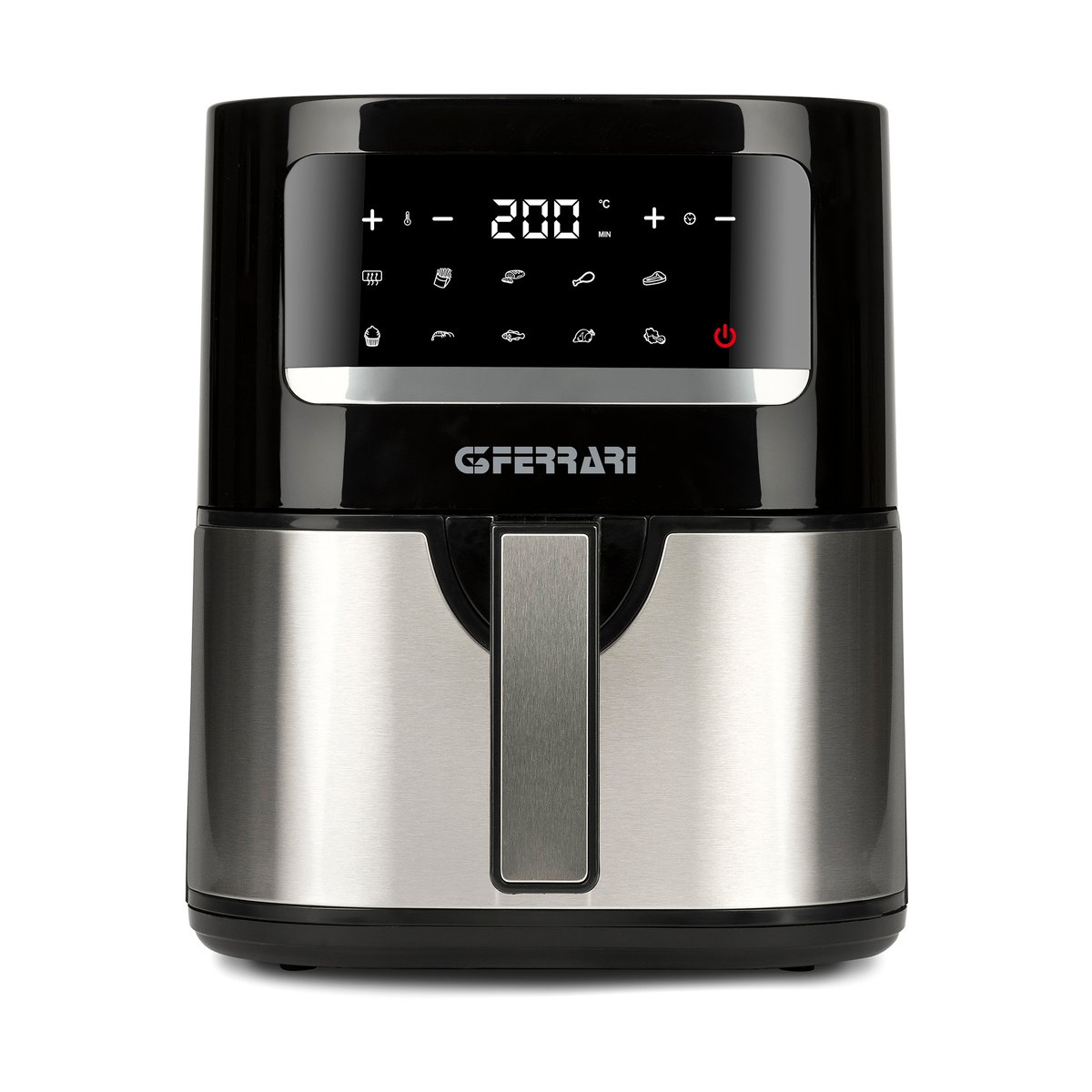 G3 Ferrari Friggisano airfryer 4,5 l Zilver-zwart | Scandinavisch Interieur | Zilverkleurig