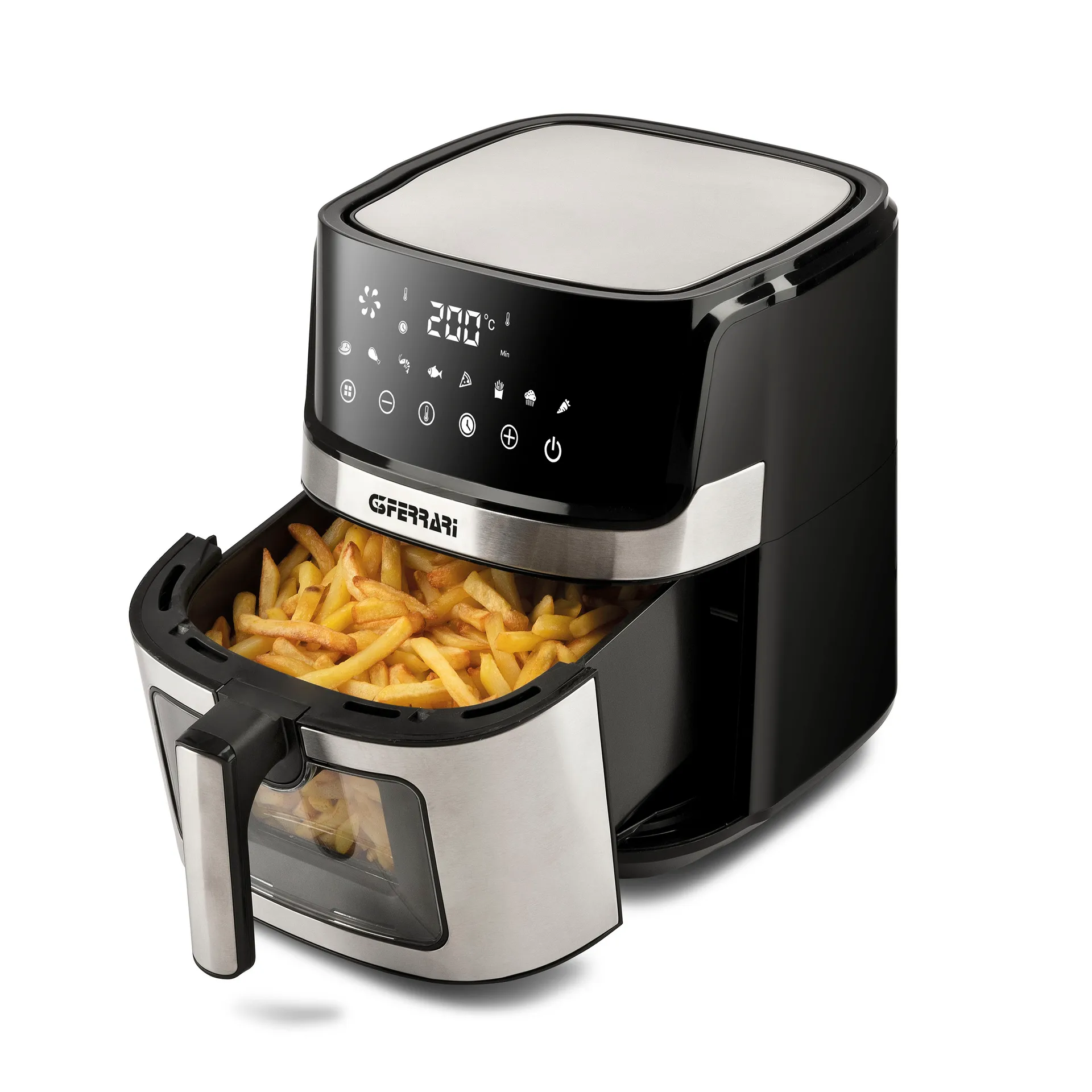 Friggisano Visual Air Fryer 6,5 l, Zilver-zwart G3 Ferrari