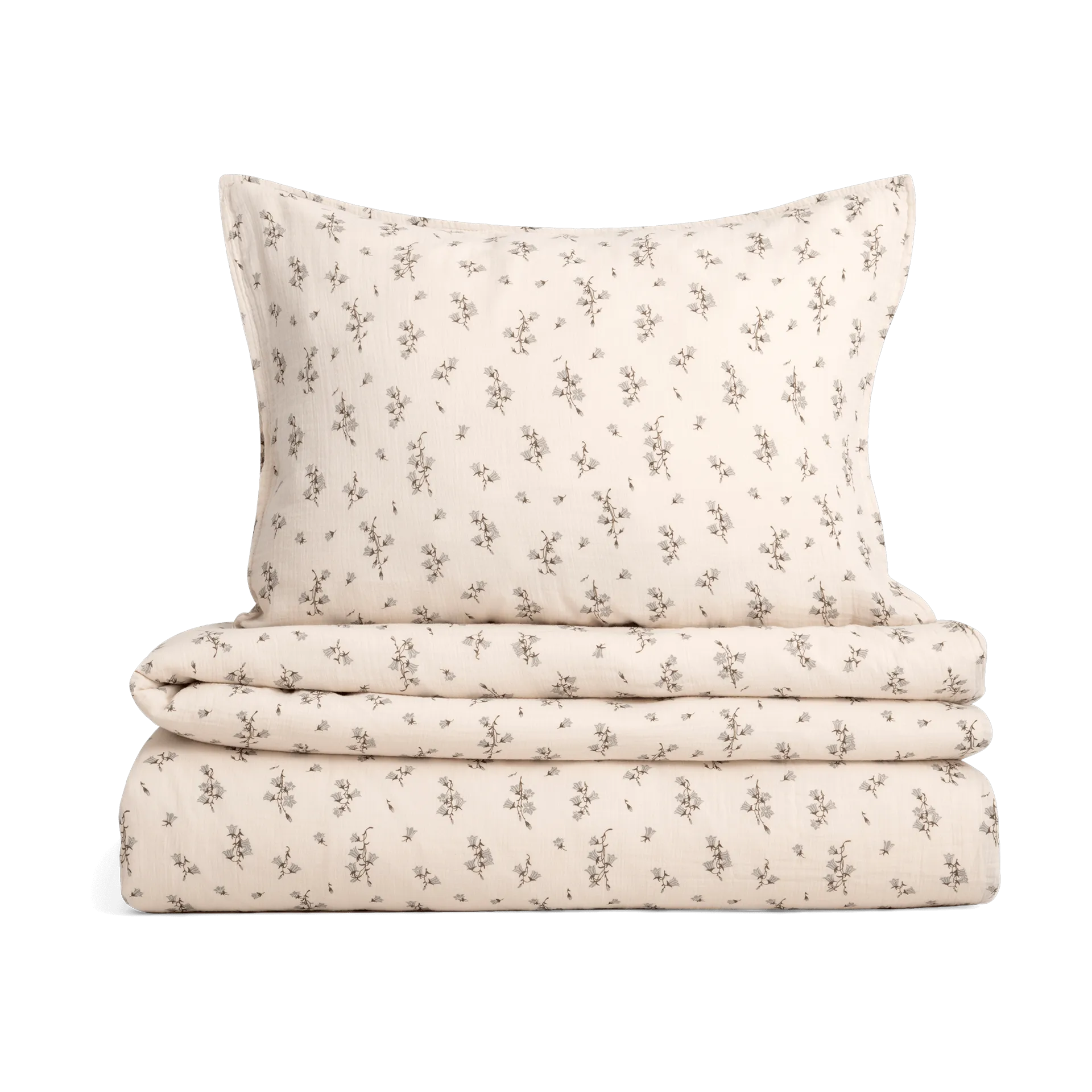 Bluebell Muslin beddengoedset, 150x210 cm/50x60 cm Garbo&Friends