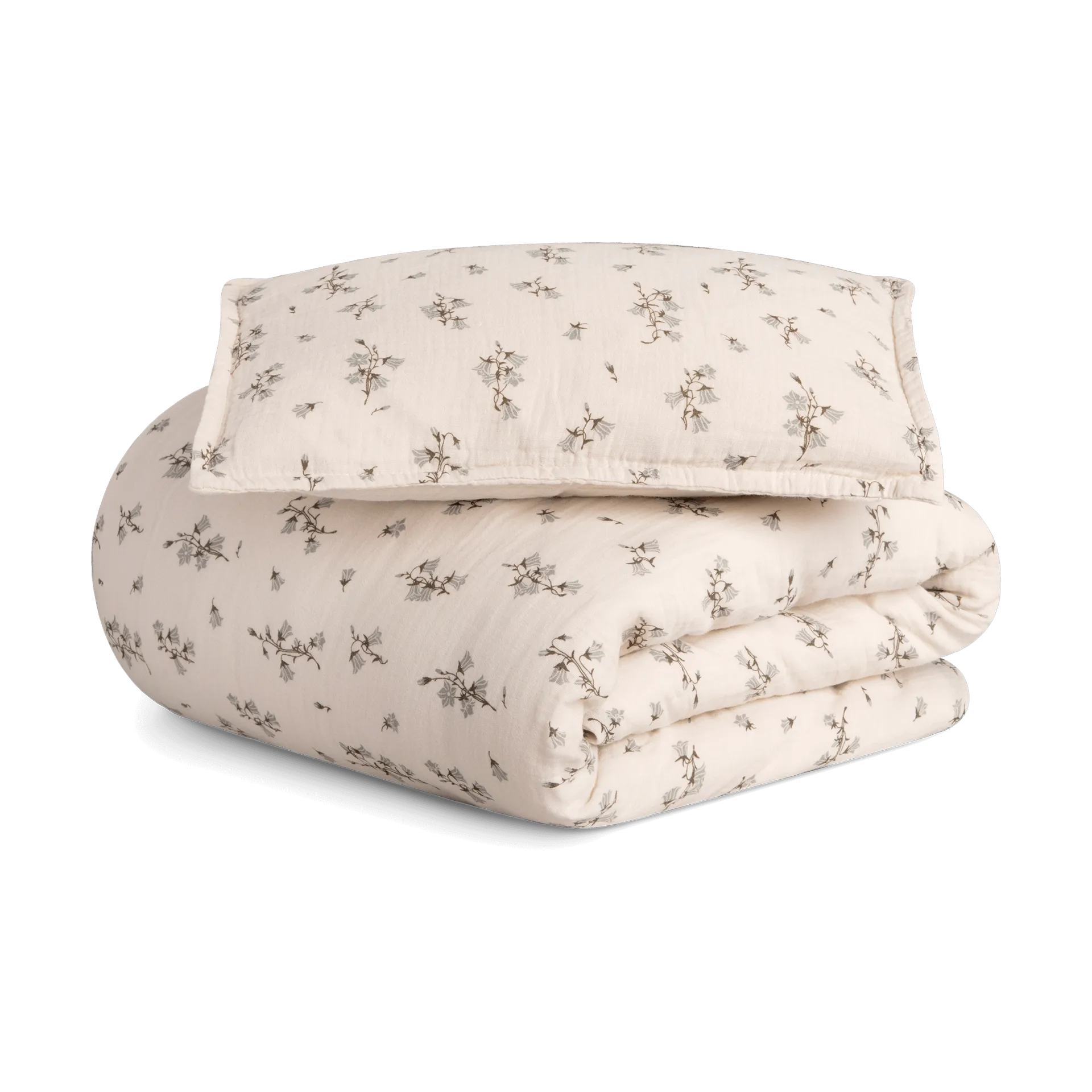 Bluebell Muslin beddengoedset baby, 70x100 cm/40x45 cm Garbo&Friends