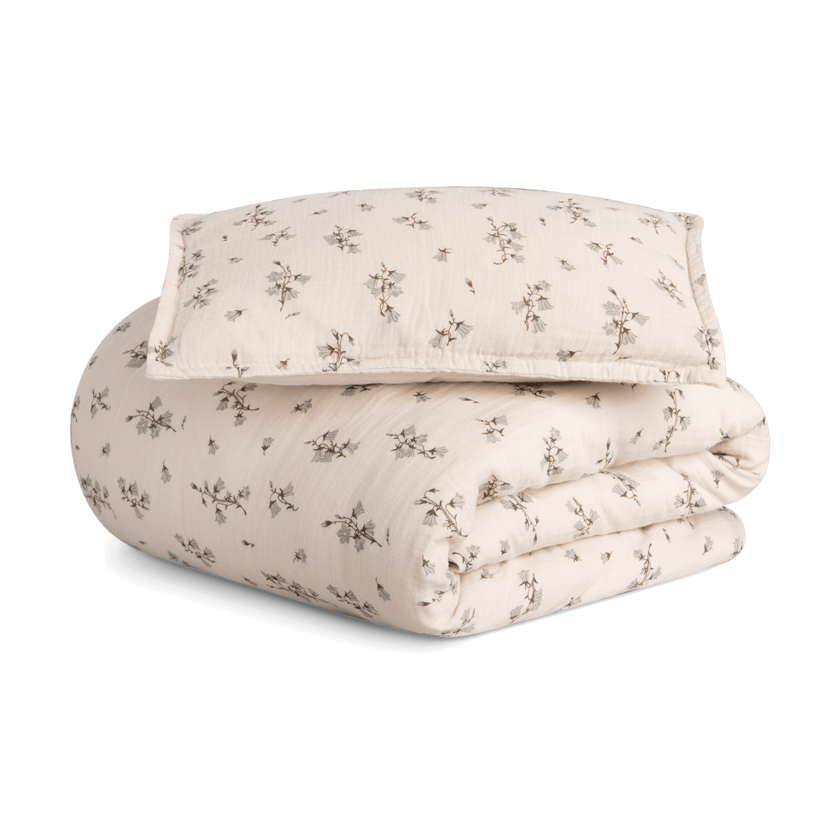Garbo&Friends Bluebell Muslin beddengoedset baby 70x100 cm/40x45 cm