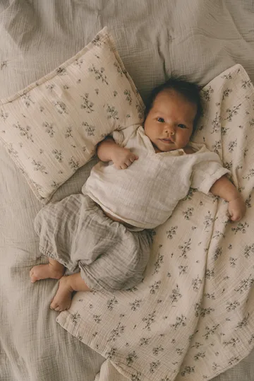 Bluebell Muslin beddengoedset baby - 70x80 cm/28x35 cm - Garbo&Friends