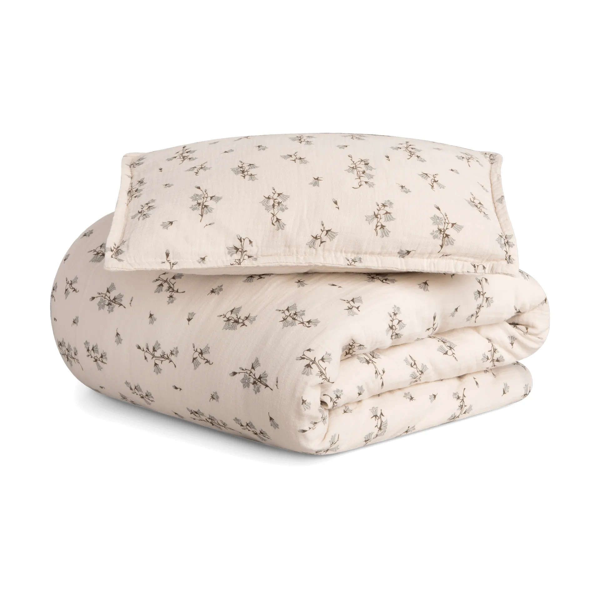 Bluebell Muslin beddengoedset junior, 100x140 cm/40x60 cm Garbo&Friends