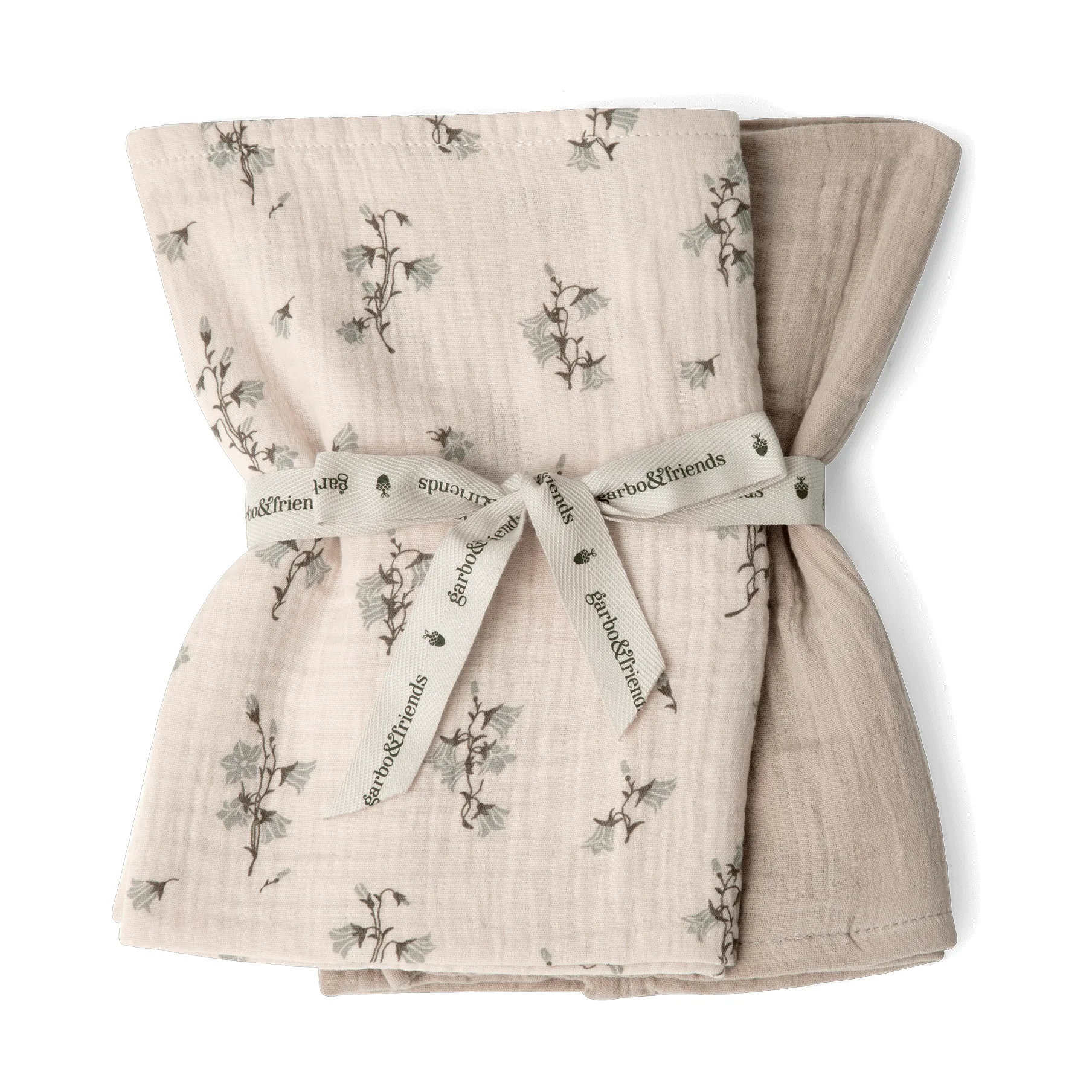 Bluebell Muslin deken klein 2-delig, 60x60 cm Garbo&Friends