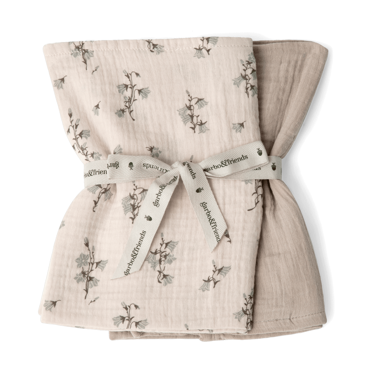 Garbo&Friends Bluebell Muslin deken klein 2-delig 60x60 cm