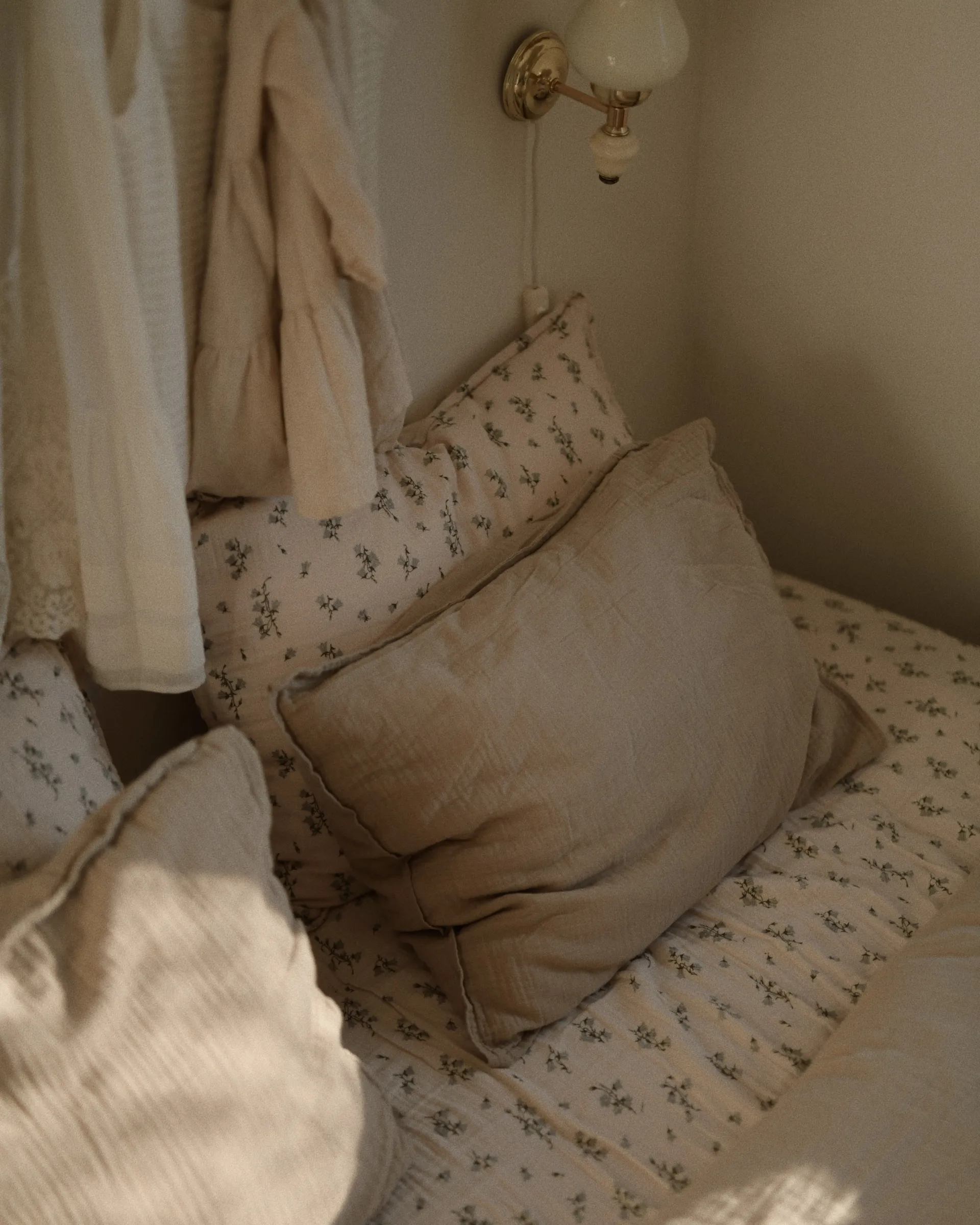 Bluebell Muslin hoeslaken, 160x200x30 cm Garbo&Friends