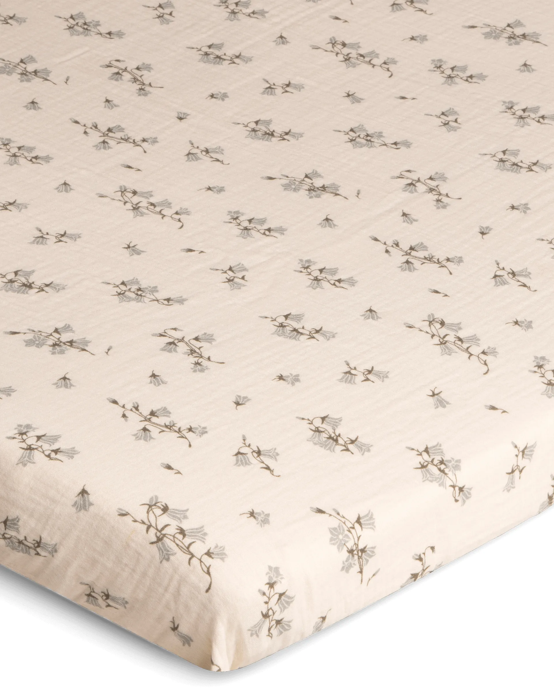 Bluebell Muslin hoeslaken, 60x120x20 cm Garbo&Friends