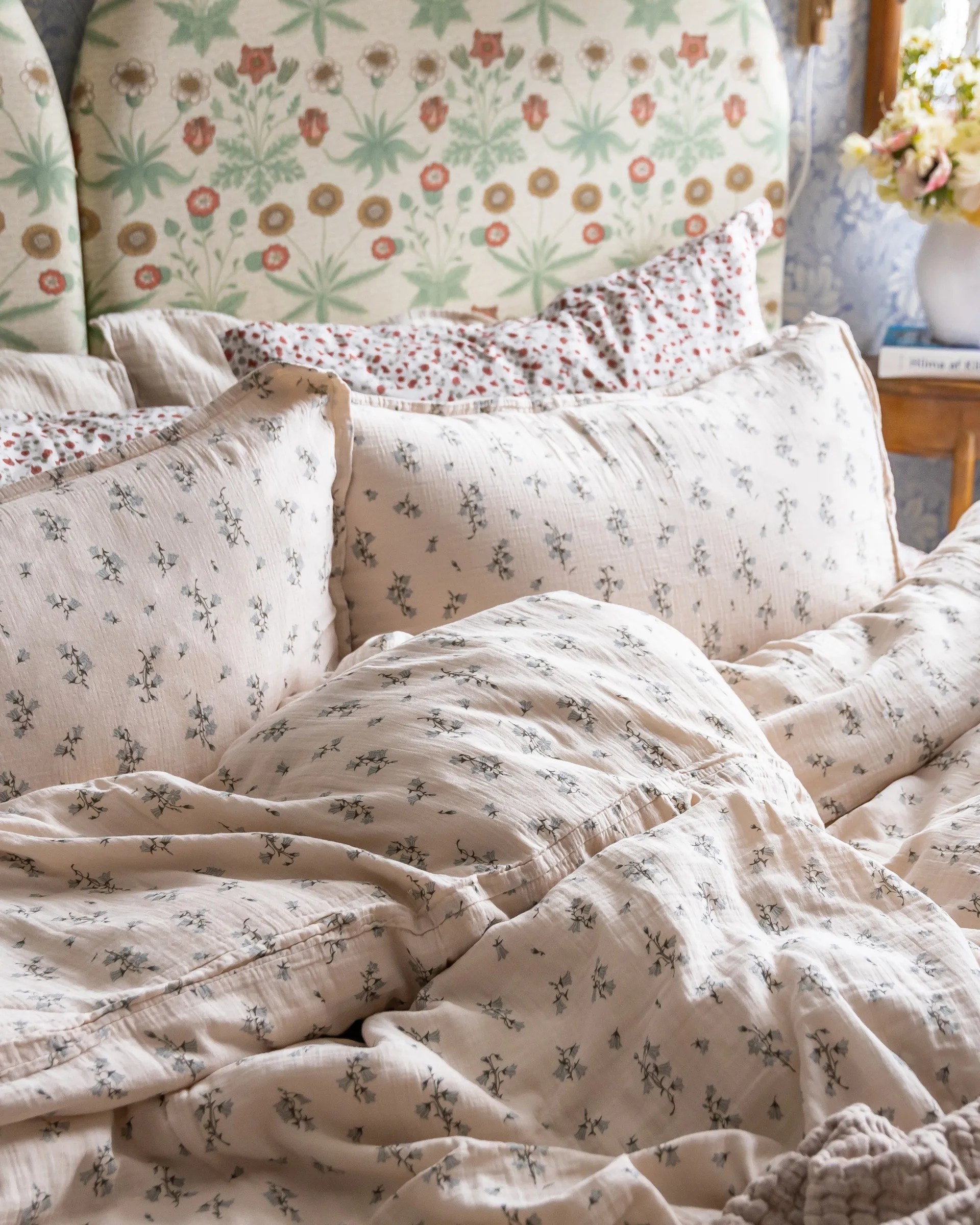 Bluebell Muslin kussensloop, 50x90 cm Garbo&Friends