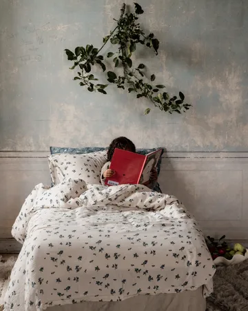 Blueberry Muslin beddengoedset - 140x200 cm/50x75 cm - Garbo&Friends