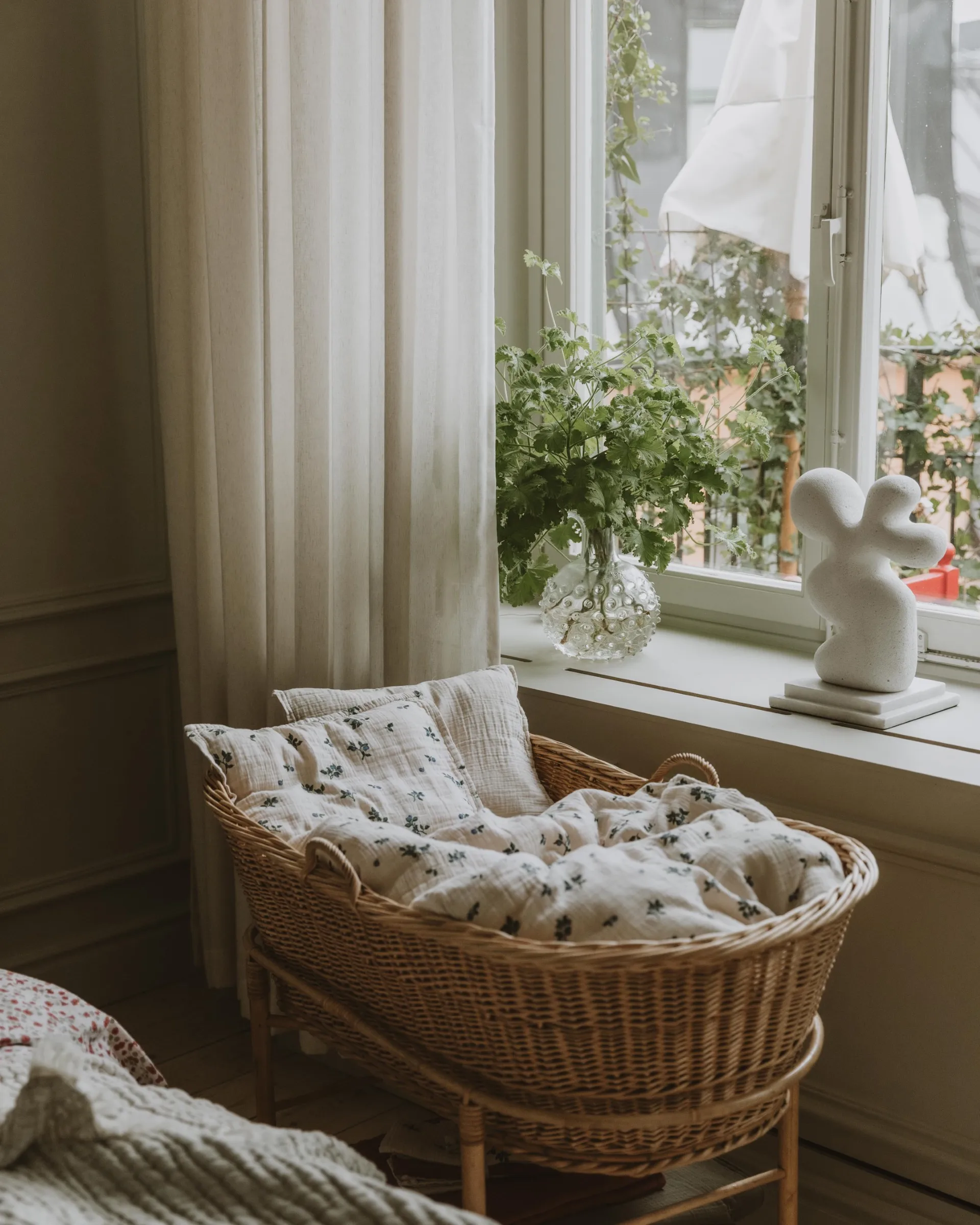 Blueberry Muslin beddengoedset baby, 70x100 cm/40x45 cm Garbo&Friends