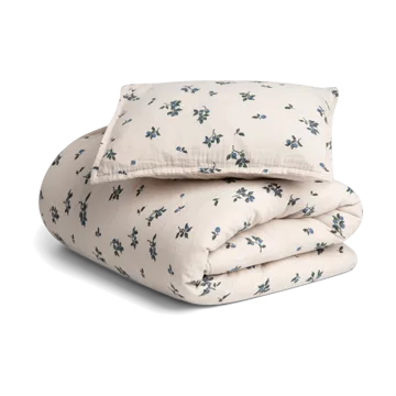 Blueberry Muslin beddengoedset baby - 70x80 cm/28x35 cm - Garbo&Friends
