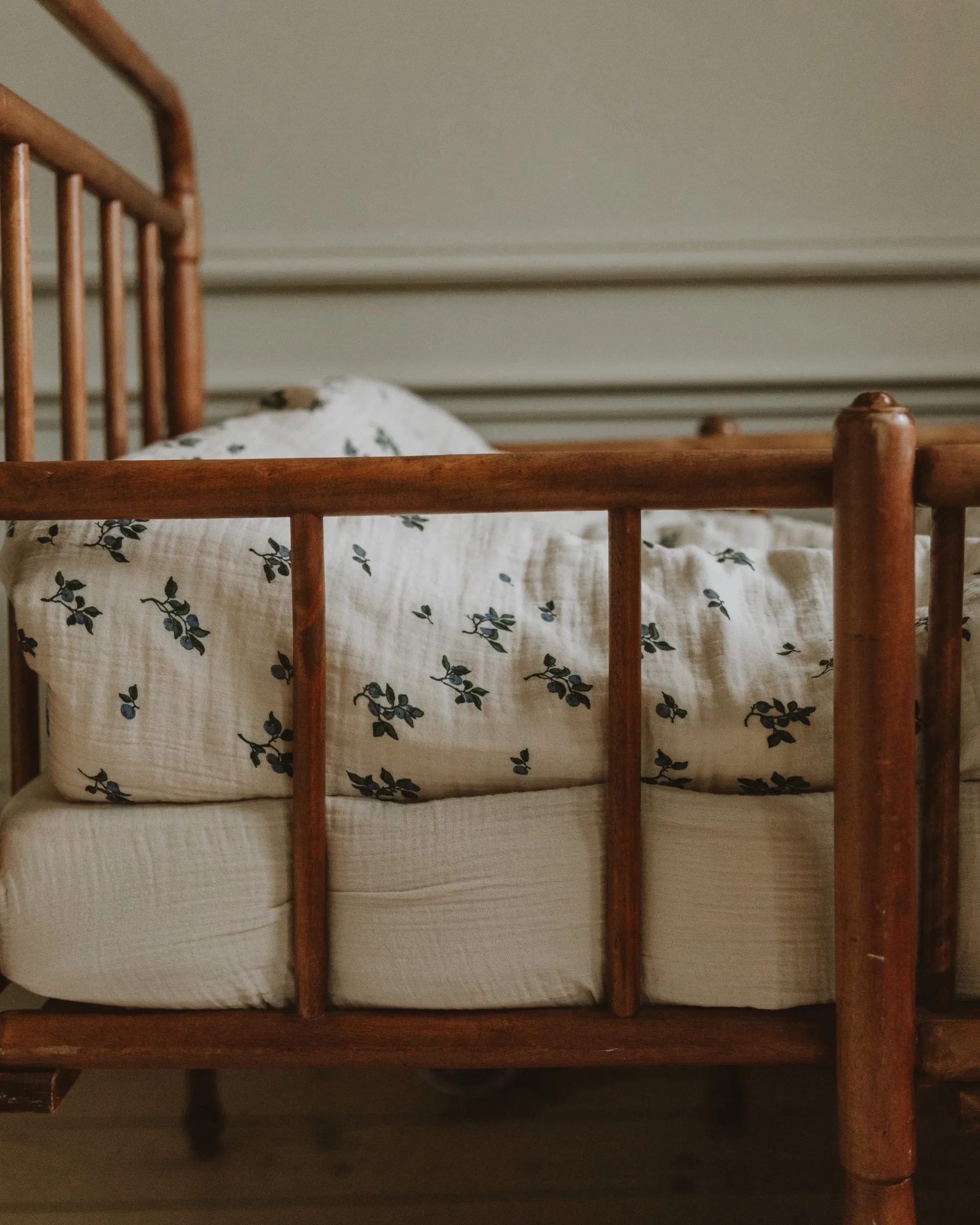 Blueberry Muslin beddengoedset junior, 100x140 cm/40x60 cm Garbo&Friends