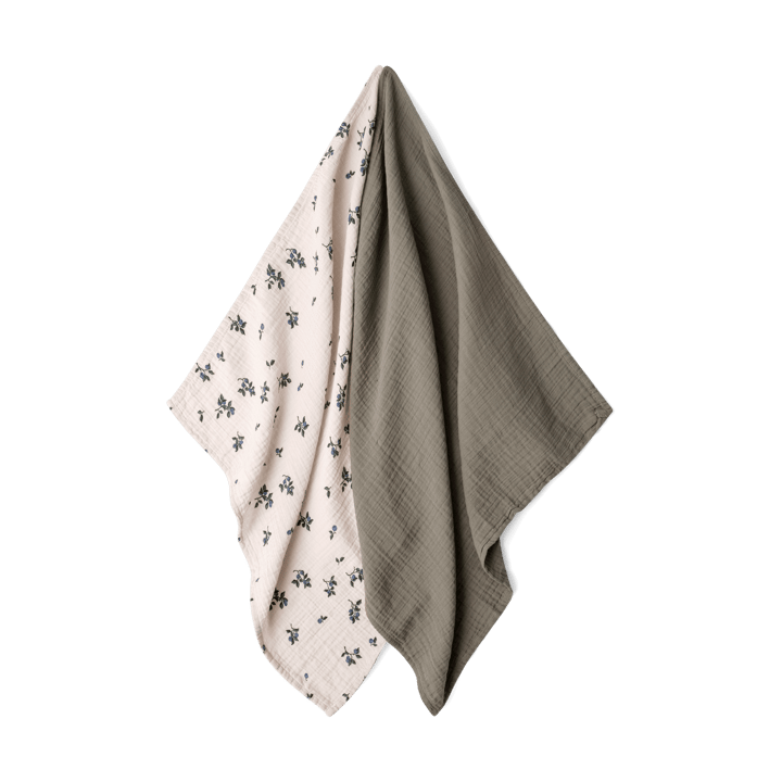 Blueberry Muslin deken klein 2-delig, 60x60 cm Garbo&Friends
