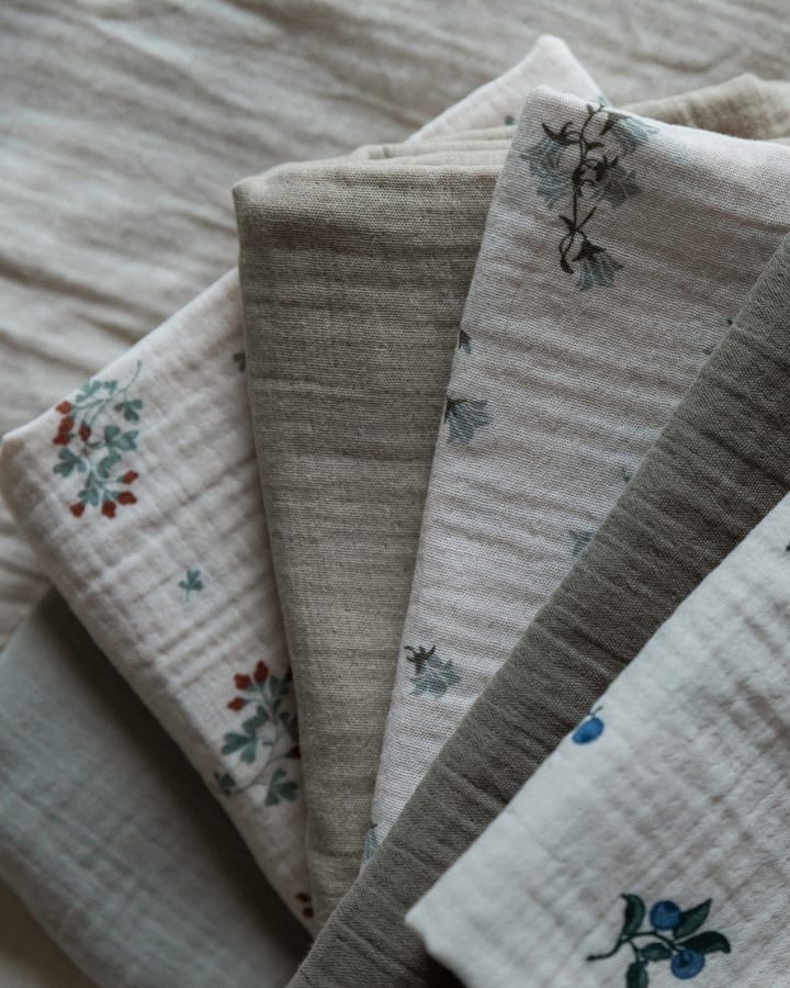 Blueberry Muslin deken klein 2-delig, 60x60 cm Garbo&Friends