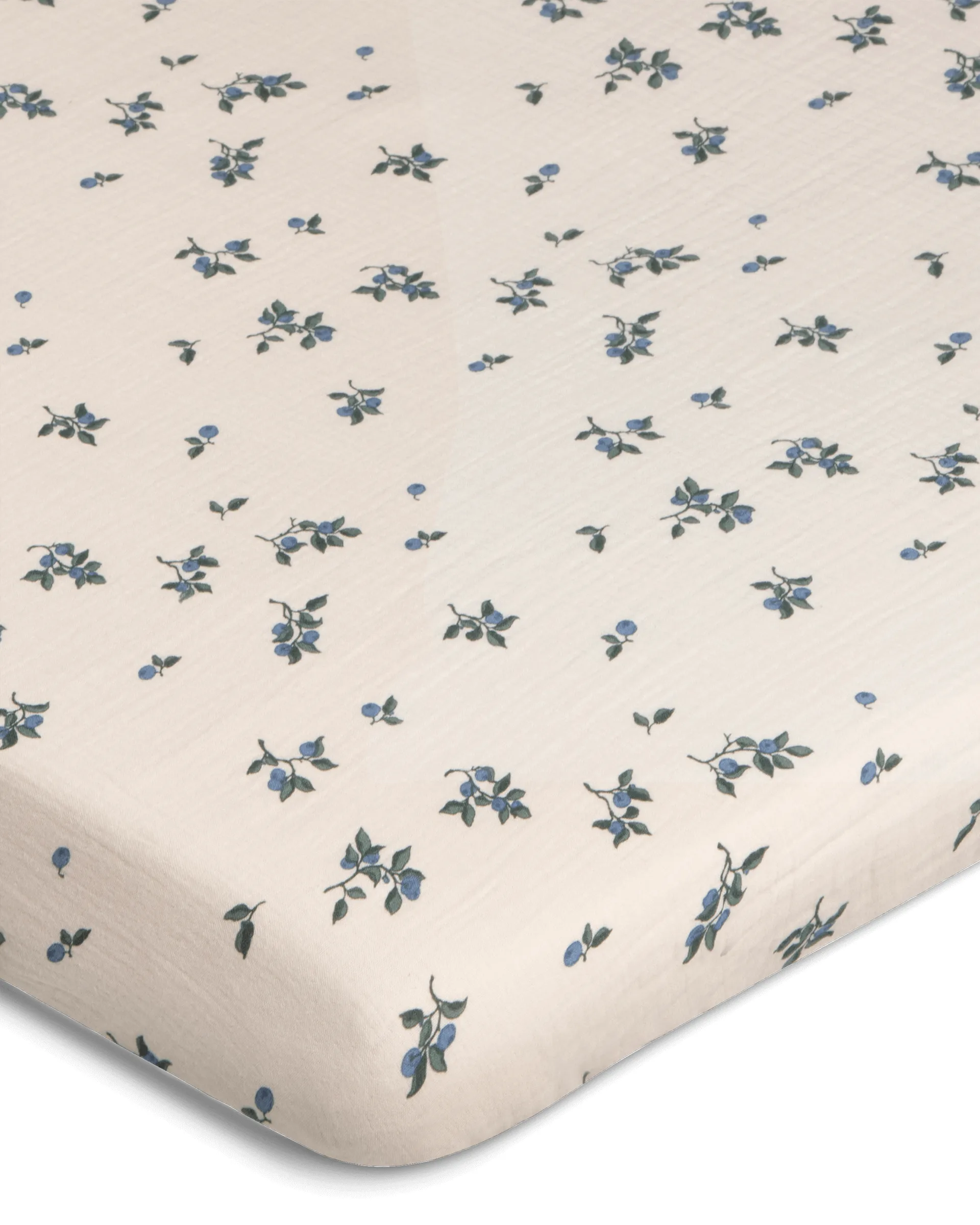 Blueberry Muslin hoeslaken, 70x140x20 cm Garbo&Friends