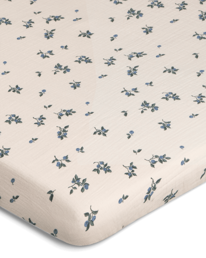 Blueberry Muslin hoeslaken, 70x140x20 cm Garbo&Friends