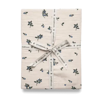 Blueberry Muslin hoeslaken - 90x200x30 cm - Garbo&Friends