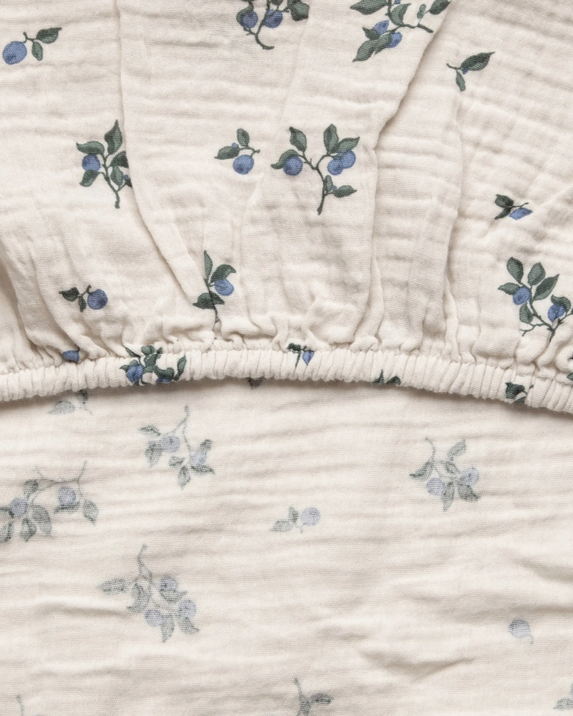 Blueberry Muslin hoeslaken, 90x200x30 cm Garbo&Friends