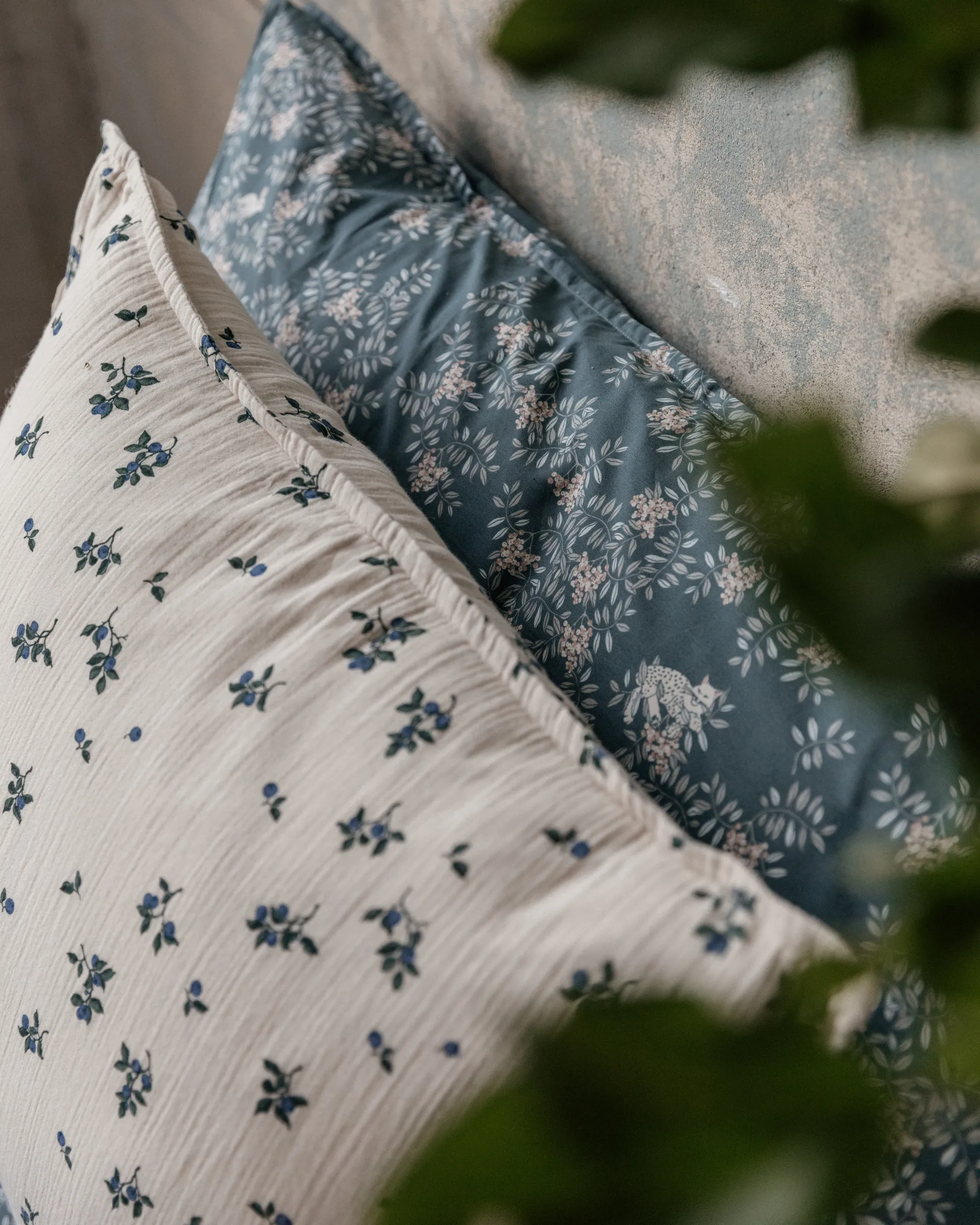 Blueberry Muslin kussensloop, 50x75cm Garbo&Friends