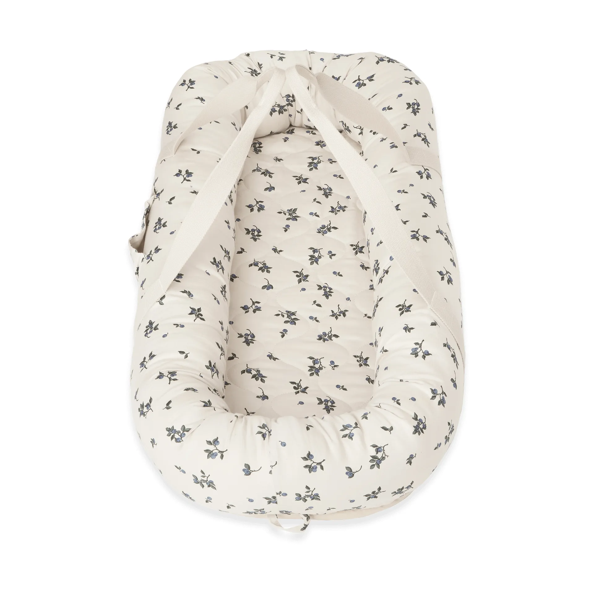 Blueberry satijnen gewatteerd babynest, 43x87x16 cm Garbo&Friends