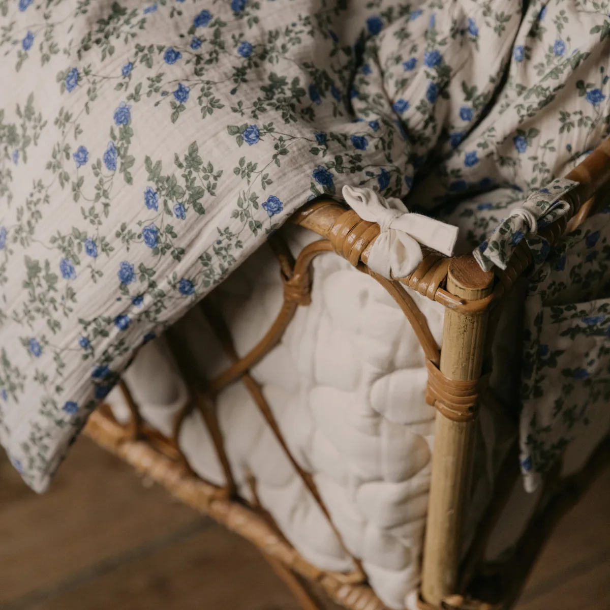 Dainty Muslin beddengoed baby, 70x80 cm/28x35 cm Garbo&Friends