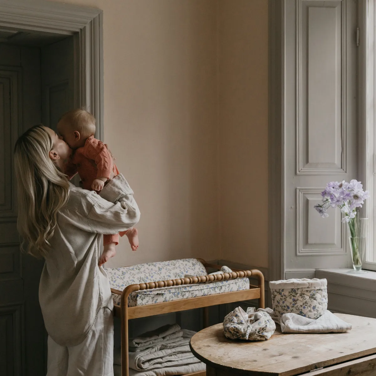 Dainty satin verschoningsmatje, 50x65x9 cm Garbo&Friends