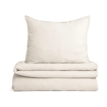 Eggshell Muslin beddengoedset - 140x200 cm/50x75 cm - Garbo&Friends