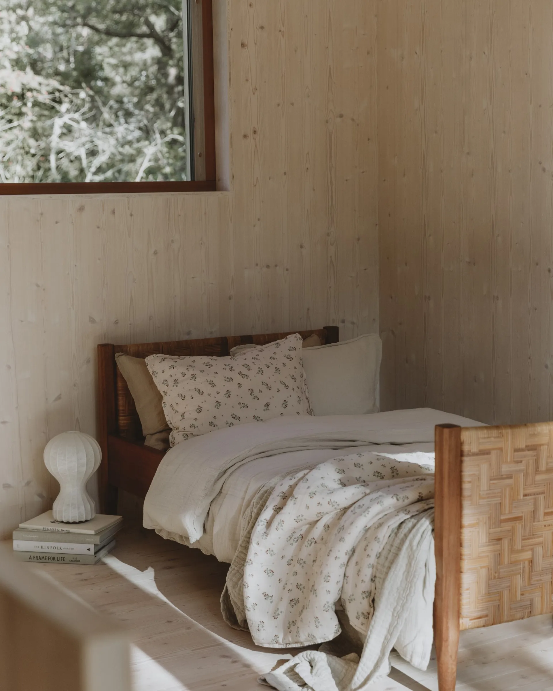 Eggshell Muslin beddengoedset, 140x200 cm/50x75 cm Garbo&Friends