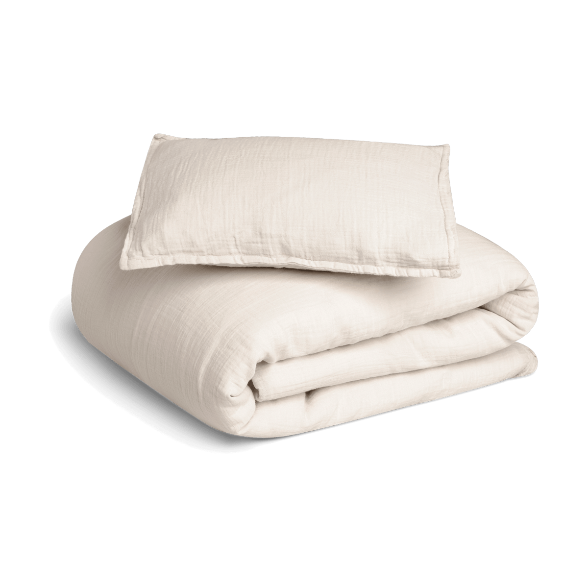 Garbo&Friends Eggshell Muslin beddengoedset baby 70x80 cm/28x35 cm