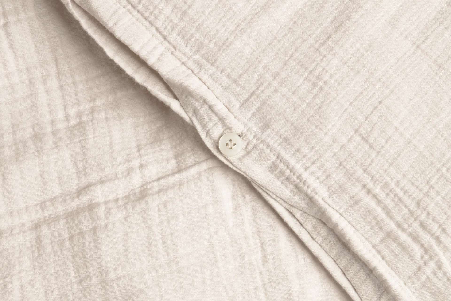 Eggshell Muslin beddengoedset junior, 100x140 cm/40x60 cm Garbo&Friends