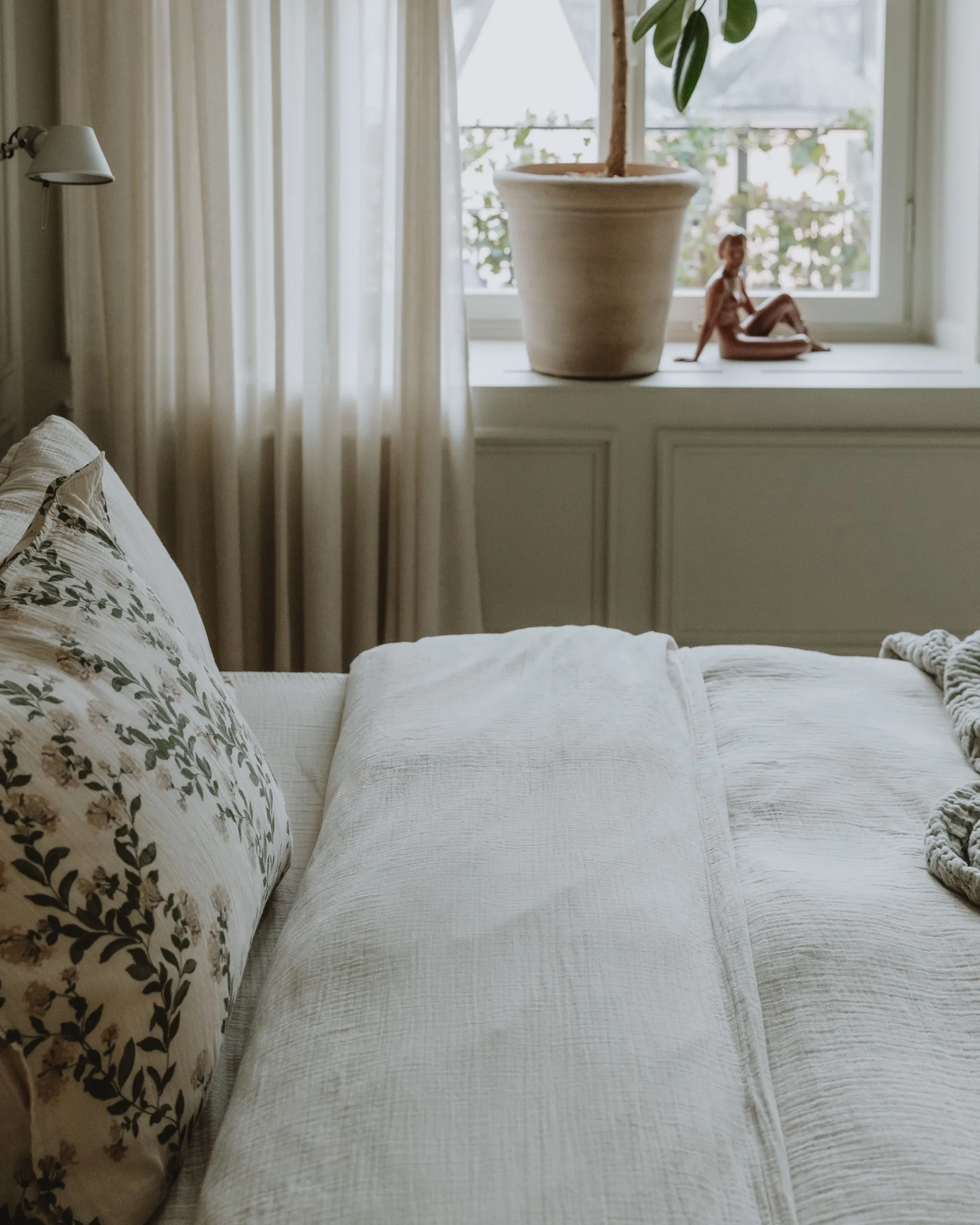 Eggshell Muslin dekbedovertrek double, 220X220 cm Garbo&Friends