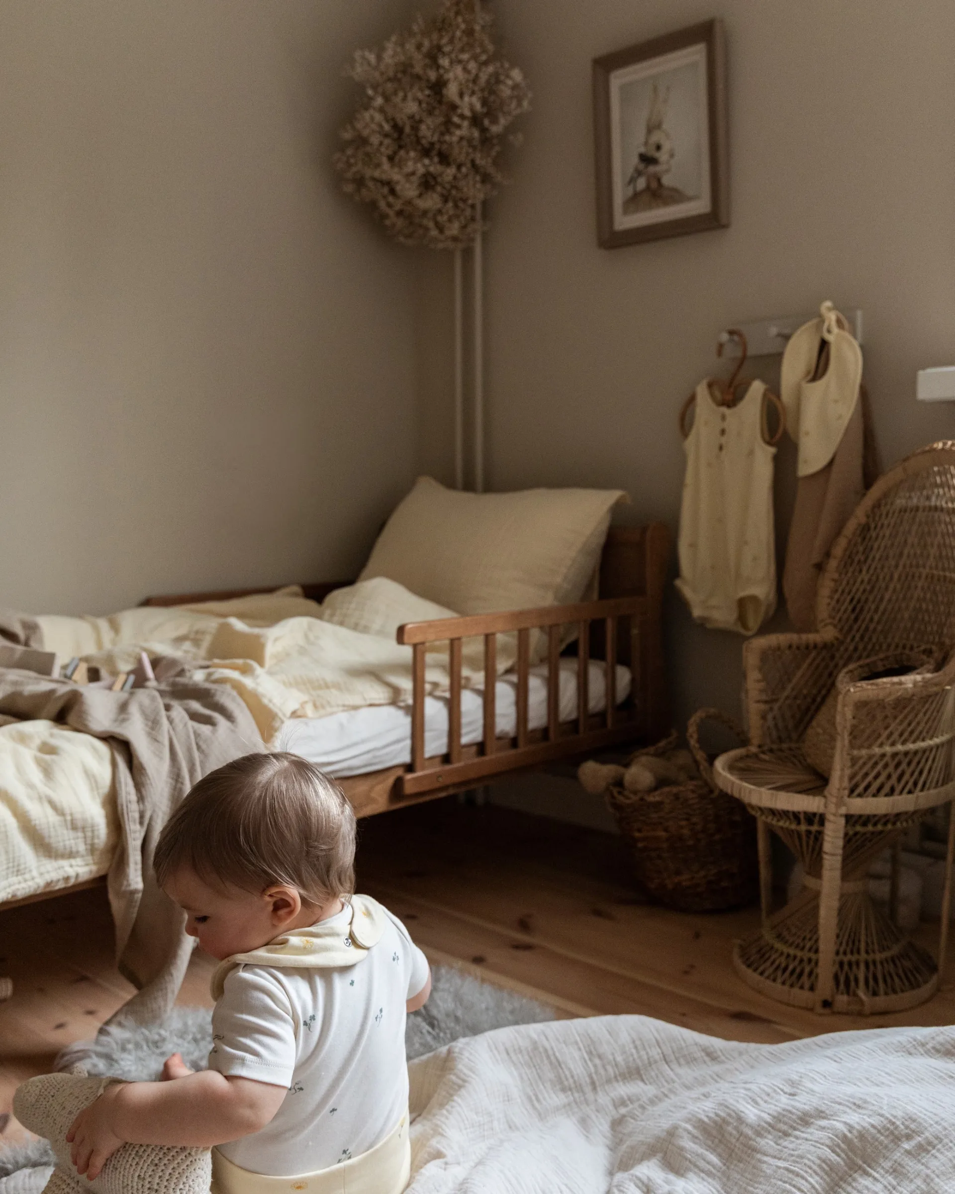 Eggshell Muslin gewatteerde deken, 100x140 cm Garbo&Friends