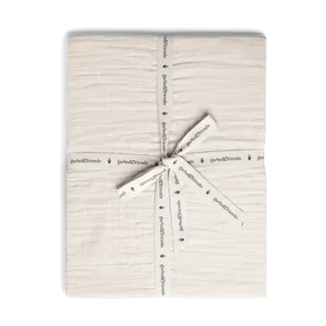 Eggshell Muslin hoeslaken - 90x200x30 cm - Garbo&Friends