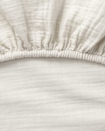 Eggshell Muslin hoeslaken - 90x200x30 cm - Garbo&Friends